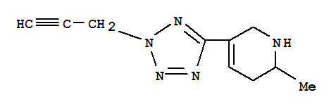 (9CI)-1,2,3,6-四氫-2-甲基-5-[2-(2-丙炔)-2H-四唑-5-基]-吡啶結(jié)構(gòu)式_790171-81-2結(jié)構(gòu)式