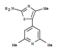 2-Thiazolamine,5-(2,6-dimethyl-4-pyridinyl)-4-methyl-(9ci)Structure,790706-70-6Structure 2-Thiazolamine,5-(2,6-dimethyl-4-pyridinyl)-4-methyl-(9ci) Structure,790706-70-6Structure