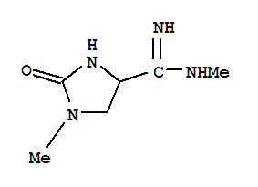 4-Imidazolidinecarboximidamide,n,1-dimethyl-2-oxo-Structure,791035-85-3Structure 4-Imidazolidinecarboximidamide,n,1-dimethyl-2-oxo- Structure,791035-85-3Structure