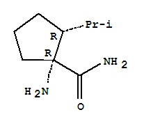 (1r,2r)-(9ci)-1-氨基-2-(1-甲基乙基)-環(huán)戊烷羧酰胺結(jié)構(gòu)式_791055-00-0結(jié)構(gòu)式