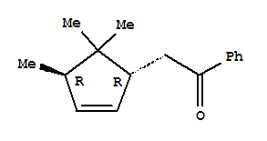 (9ci)-1-苯基-2-[(1r,4r)-4,5,5-三甲基-2-環(huán)戊烯-1-基]-乙酮結(jié)構(gòu)式_791104-74-0結(jié)構(gòu)式