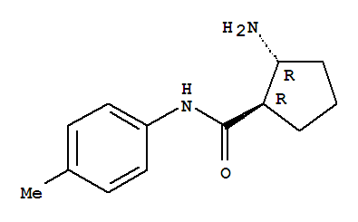 反式-(9ci)-2-氨基-n-(4-甲基苯基)-環(huán)戊烷羧酰胺結構式_791531-28-7結構式