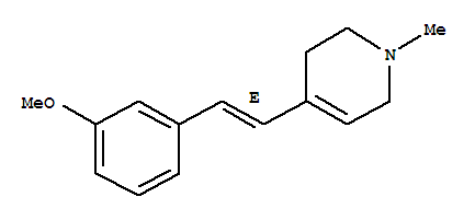 (e)-(9ci)-1,2,3,6-四氫-4-[2-(3-甲氧基苯基)乙烯]-1-甲基吡啶結(jié)構(gòu)式_791547-37-0結(jié)構(gòu)式