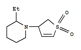 Piperidine, 1-(2,3-dihydro-1,1-dioxido-3-thienyl)-2-ethyl-(9ci)Structure,791581-80-1Structure Piperidine, 1-(2,3-dihydro-1,1-dioxido-3-thienyl)-2-ethyl-(9ci) Structure,791581-80-1Structure