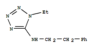 (9ci)-1-乙基-n-(2-苯基乙基)-1H-四唑-5-胺結(jié)構(gòu)式_791616-41-6結(jié)構(gòu)式