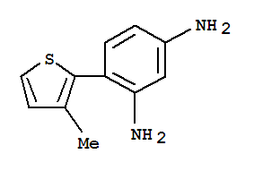 1,3-Benzenediamine,4-(3-methyl-2-thienyl)-(9ci)Structure,791776-14-2Structure 1,3-Benzenediamine,4-(3-methyl-2-thienyl)-(9ci) Structure,791776-14-2Structure