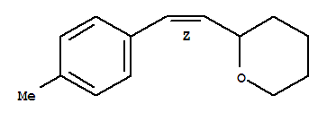 (9ci)-四氫-2-[(1z)-2-(4-甲基苯基)乙烯]-2H-吡喃結構式_791823-87-5結構式