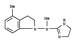 1H-indol-1-amine,n-(4,5-dihydro-1h-imidazol-2-yl)-2,3-dihydro-n,4-dimethyl-(9ci) Structure,792137-87-2Structure