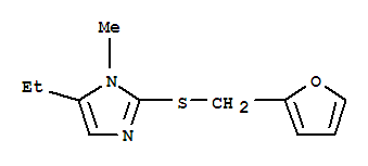 (9ci)-5-乙基-2-[(2-呋喃甲基)硫代]-1-甲基-1H-咪唑結構式_792846-39-0結構式