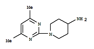 4-Piperidinamine,1-(4,6-dimethyl-2-pyrimidinyl)-(9ci)Structure,792940-21-7Structure 4-Piperidinamine,1-(4,6-dimethyl-2-pyrimidinyl)-(9ci) Structure,792940-21-7Structure