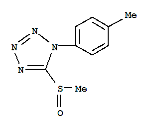 (9ci)-1-(4-甲基苯基)-5-(甲基亞磺酰基)-1H-四唑結(jié)構(gòu)式_792950-21-1結(jié)構(gòu)式