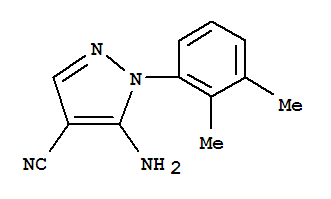(9ci)-5-氨基-1-(2,3-二甲基苯基)-1H-吡唑-4-甲腈結(jié)構(gòu)式_792953-00-5結(jié)構(gòu)式