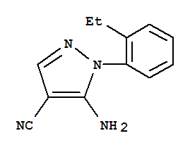 (9ci)-5-氨基-1-(2-乙基苯基)-1H-吡唑-4-甲腈結構式_792953-03-8結構式