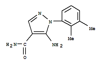 (9ci)-5-氨基-1-(2,3-二甲基苯基)-1H-吡唑-4-羧酰胺結(jié)構(gòu)式_792953-06-1結(jié)構(gòu)式