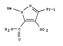 (9ci)-1-甲基-3-(1-甲基乙基)-4-硝基-1H-吡唑-5-羧酰胺結(jié)構(gòu)式_792969-85-8結(jié)構(gòu)式