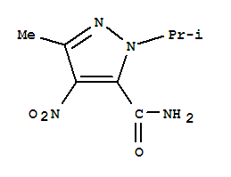(9ci)-3-甲基-1-(1-甲基乙基)-4-硝基-1H-吡唑-5-羧酰胺結(jié)構(gòu)式_792969-86-9結(jié)構(gòu)式