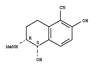 順式-(9ci)-5,6,7,8-四氫-2,5-二羥基-6-(甲基氨基)-1-萘甲腈結(jié)構(gòu)式_793611-72-0結(jié)構(gòu)式
