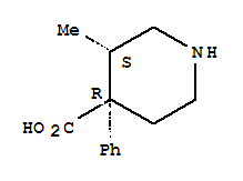 4-Piperidinecarboxylicacid,3-methyl-4-phenyl-,trans-(9ci)Structure,793621-70-2Structure 4-Piperidinecarboxylicacid,3-methyl-4-phenyl-,trans-(9ci) Structure,793621-70-2Structure