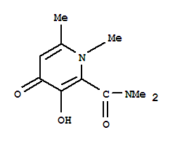 (9ci)-1,4-二氫-3-羥基-n,n,1,6-四甲基-4-氧代-2-吡啶羧酰胺結(jié)構(gòu)式_793651-87-3結(jié)構(gòu)式