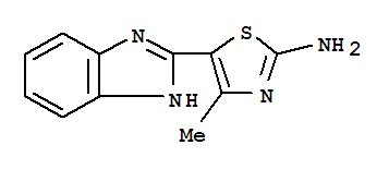 2-Thiazolamine,5-(1h-benzimidazol-2-yl)-4-methyl-(9ci)Structure,793654-31-6Structure 2-Thiazolamine,5-(1h-benzimidazol-2-yl)-4-methyl-(9ci) Structure,793654-31-6Structure
