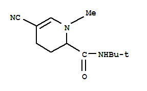 (9ci)-5-氰基-n-(1,1-二甲基乙基)-1,2,3,4-四氫-1-甲基-2-吡啶羧酰胺結(jié)構(gòu)式_793669-00-8結(jié)構(gòu)式