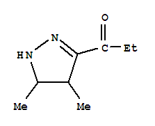 1-Propanone, 1-(4,5-dihydro-4,5-dimethyl-1h-pyrazol-3-yl)-Structure,79370-38-0Structure 1-Propanone, 1-(4,5-dihydro-4,5-dimethyl-1h-pyrazol-3-yl)- Structure,79370-38-0Structure