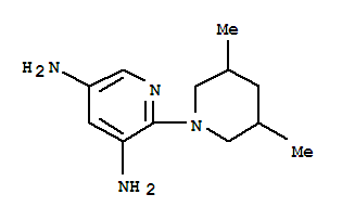 3,5-Pyridinediamine,2-(3,5-dimethyl-1-piperidinyl)-(9ci)Structure,794471-60-6Structure 3,5-Pyridinediamine,2-(3,5-dimethyl-1-piperidinyl)-(9ci) Structure,794471-60-6Structure