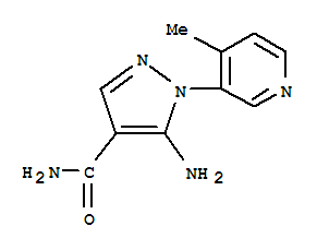 (9ci)-5-氨基-1-(4-甲基-3-吡啶)-1H-吡唑-4-羧酰胺結(jié)構(gòu)式_794569-05-4結(jié)構(gòu)式