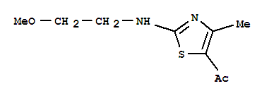 (9ci)-1-[2-[(2-甲氧基乙基)氨基]-4-甲基-5-噻唑]-乙酮結(jié)構(gòu)式_794571-76-9結(jié)構(gòu)式
