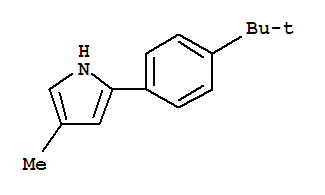 (9ci)-2-[4-(1,1-二甲基乙基)苯基]-4-甲基-1H-吡咯結(jié)構(gòu)式_795274-75-8結(jié)構(gòu)式