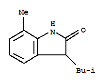 (9ci)-1,3-二氫-7-甲基-3-(2-甲基丙基)-2H-吲哚-2-酮結(jié)構(gòu)式_797052-36-9結(jié)構(gòu)式