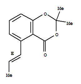 4H-1,3-benzodioxin-4-one,2,2-dimethyl-5-(1e)-1-propenyl-(9ci)Structure,797753-99-2Structure 4H-1,3-benzodioxin-4-one,2,2-dimethyl-5-(1e)-1-propenyl-(9ci) Structure,797753-99-2Structure