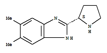 (9ci)-5,6-二甲基-2-(2s)-2-吡咯烷-1H-苯并咪唑結(jié)構(gòu)式_798545-62-7結(jié)構(gòu)式