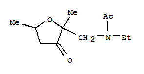 (5ci)-n-乙基-n-(四氫-2,5-二甲基-3-氧代糠基)-乙酰胺結構式_799248-10-5結構式
