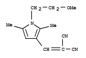 (9ci)-[[1-(2-甲氧基乙基)-2,5-二甲基-1H-吡咯-3-基]亞甲基]-丙二腈結(jié)構(gòu)式_799253-17-1結(jié)構(gòu)式