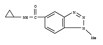 (9ci)-n-環(huán)丙基-1-甲基-1H-苯并噻唑-5-羧酰胺結構式_799264-78-1結構式
