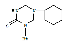 1,3,5-Triazine-2(1h)-thione,5-cyclohexyl-1-ethyltetrahydro-(9ci)Structure,799778-65-7Structure 1,3,5-Triazine-2(1h)-thione,5-cyclohexyl-1-ethyltetrahydro-(9ci) Structure,799778-65-7Structure