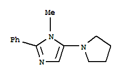 (9ci)-1-甲基-2-苯基-5-(1-吡咯烷)-1H-咪唑結(jié)構(gòu)式_799813-89-1結(jié)構(gòu)式