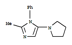 (9ci)-2-甲基-1-苯基-5-(1-吡咯烷)-1H-咪唑結(jié)構(gòu)式_799813-94-8結(jié)構(gòu)式