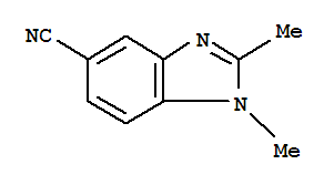 (9ci)-1,2-二甲基-1H-苯并咪唑-5-甲腈結(jié)構(gòu)式_80073-14-9結(jié)構(gòu)式
