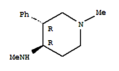 Piperidine, 1-methyl-4-(methylamino)-3-phenyl-, trans-(8ci)Structure,801146-40-7Structure Piperidine, 1-methyl-4-(methylamino)-3-phenyl-, trans-(8ci) Structure,801146-40-7Structure