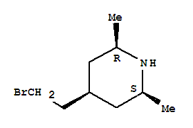Piperidine, 4-(2-bromoethyl)-2,6-dimethyl-, cis-(8ci)Structure,801159-41-1Structure Piperidine, 4-(2-bromoethyl)-2,6-dimethyl-, cis-(8ci) Structure,801159-41-1Structure
