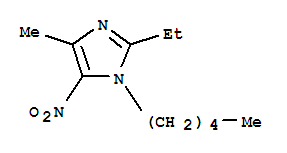 Imidazole, 2-ethyl-4-methyl-5-nitro-1-pentyl-(8ci)Structure,801166-12-1Structure Imidazole, 2-ethyl-4-methyl-5-nitro-1-pentyl-(8ci) Structure,801166-12-1Structure