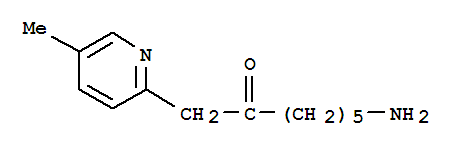 (8ci)-7-氨基-1-(5-甲基-2-吡啶)-2-庚酮結(jié)構(gòu)式_802283-55-2結(jié)構(gòu)式