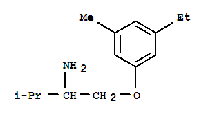 Propylamine, 1-[[(5-ethyl-m-tolyl)oxy]methyl]-2-methyl-(8ci) Structure,802320-64-5Structure