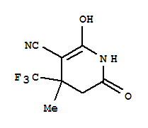 (8ci)-1,4,5,6-四氫-2-羥基-4-甲基-6-氧代-4-(三氟甲基)-煙腈結(jié)構(gòu)式_802565-31-7結(jié)構(gòu)式