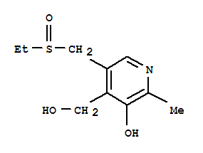 (8ci)-5-[(乙基亞磺?；?甲基]-3-羥基-2-甲基-4-吡啶甲醇結構式_802593-02-8結構式