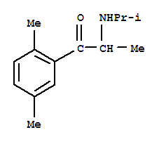 (9ci)-1-(2,5-二甲基苯基)-2-[(1-甲基乙基)氨基]-1-丙酮結(jié)構(gòu)式_803638-50-8結(jié)構(gòu)式
