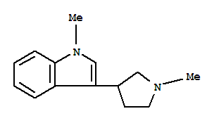 (9ci)-1-甲基-3-(1-甲基-3-吡咯烷)-1H-吲哚結構式_803650-01-3結構式