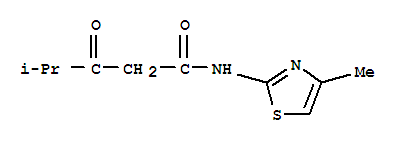 Pentanamide, 4-methyl-n-(4-methyl-2-thiazolyl)-3-oxo-(9ci)Structure,803724-69-8Structure Pentanamide, 4-methyl-n-(4-methyl-2-thiazolyl)-3-oxo-(9ci) Structure,803724-69-8Structure
